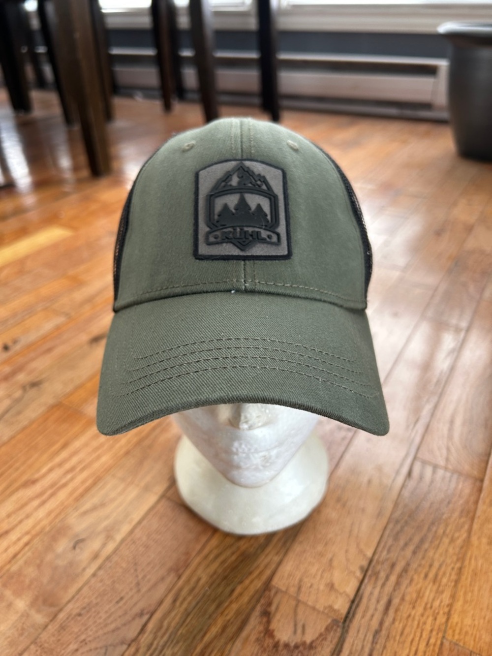 Kuhl Olive Green and Black Mesh Trucker Hat